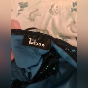 Sparkle blue mid length prom dress